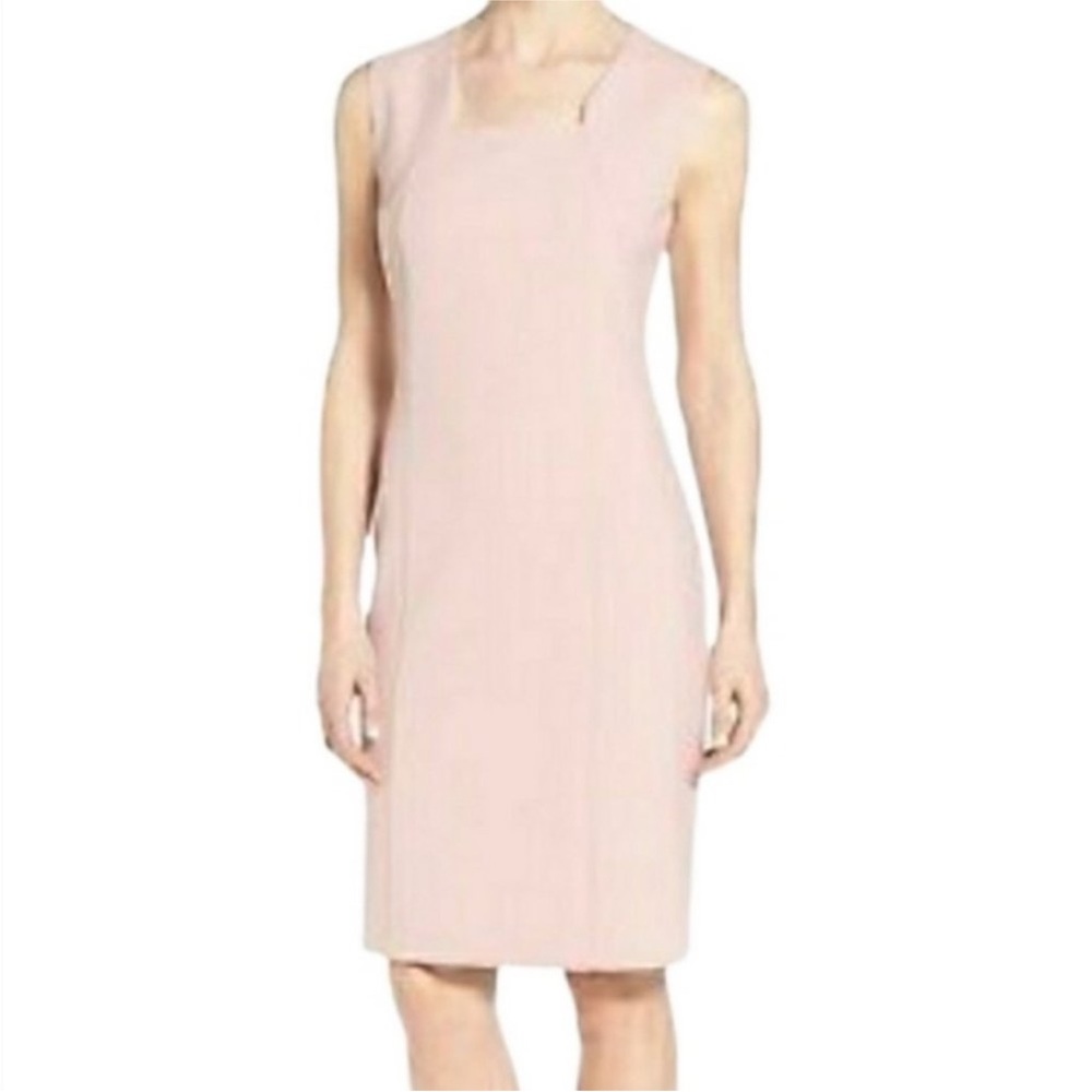 Hugo Boss Diopena blush pink casual sheath dress size 10